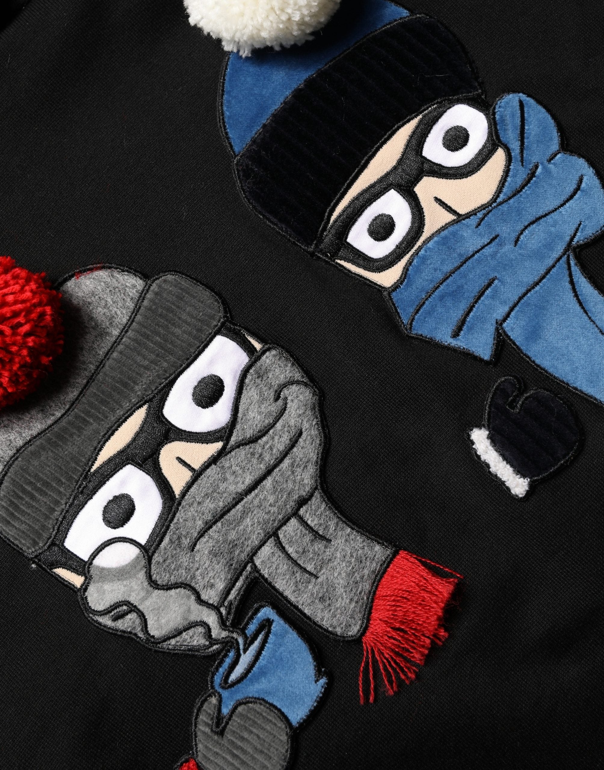 dgfamily Black Cotton Hooded Men Sweatshirt Sweater – Designer Label