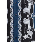 Blue Silk Pattern Shirt