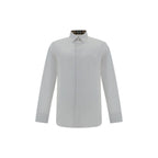White Elastane Dress Shirt