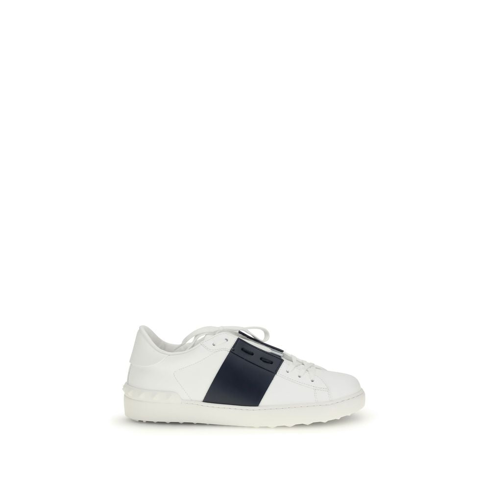 Blue Calf Leather Bos Taurus Low Top Sneakers