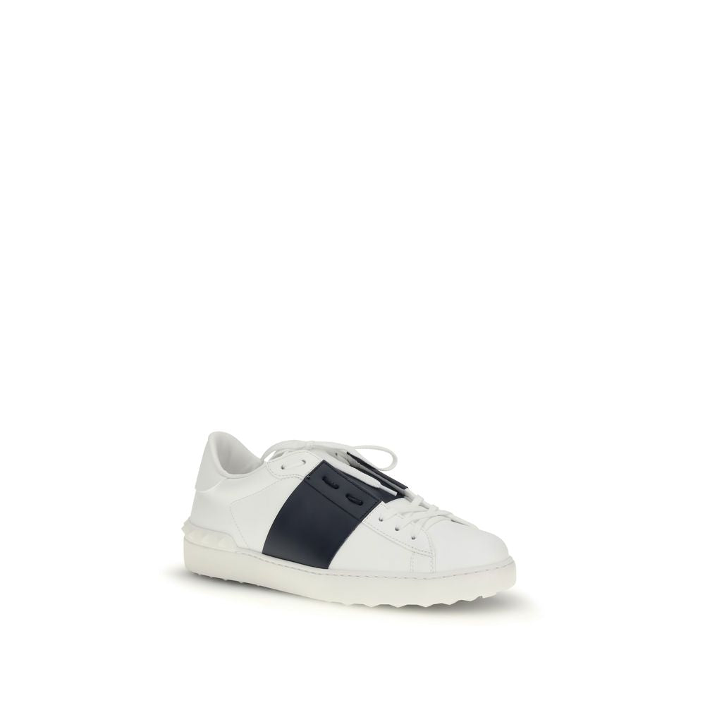 Blue Calf Leather Bos Taurus Low Top Sneakers