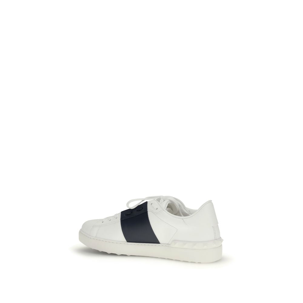 Blue Calf Leather Bos Taurus Low Top Sneakers