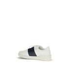 Blue Calf Leather Bos Taurus Low Top Sneakers