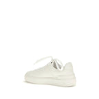 White Calf Leather Bos Taurus Low Top Sneakers