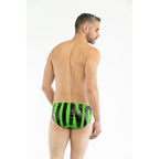 Bicolor Polyamide Swim Briefs