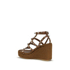 Brown Calf Leather Bos Taurus Espadrilles