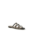 Black Calf Leather Bos Taurus Sandals