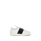 White Calf Leather Bos Taurus Low Top Sneakers