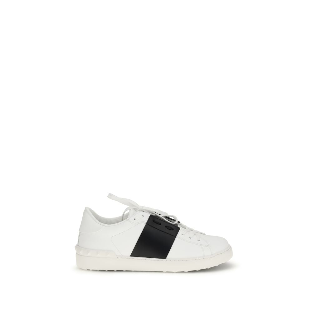 White Calf Leather Bos Taurus Low Top Sneakers