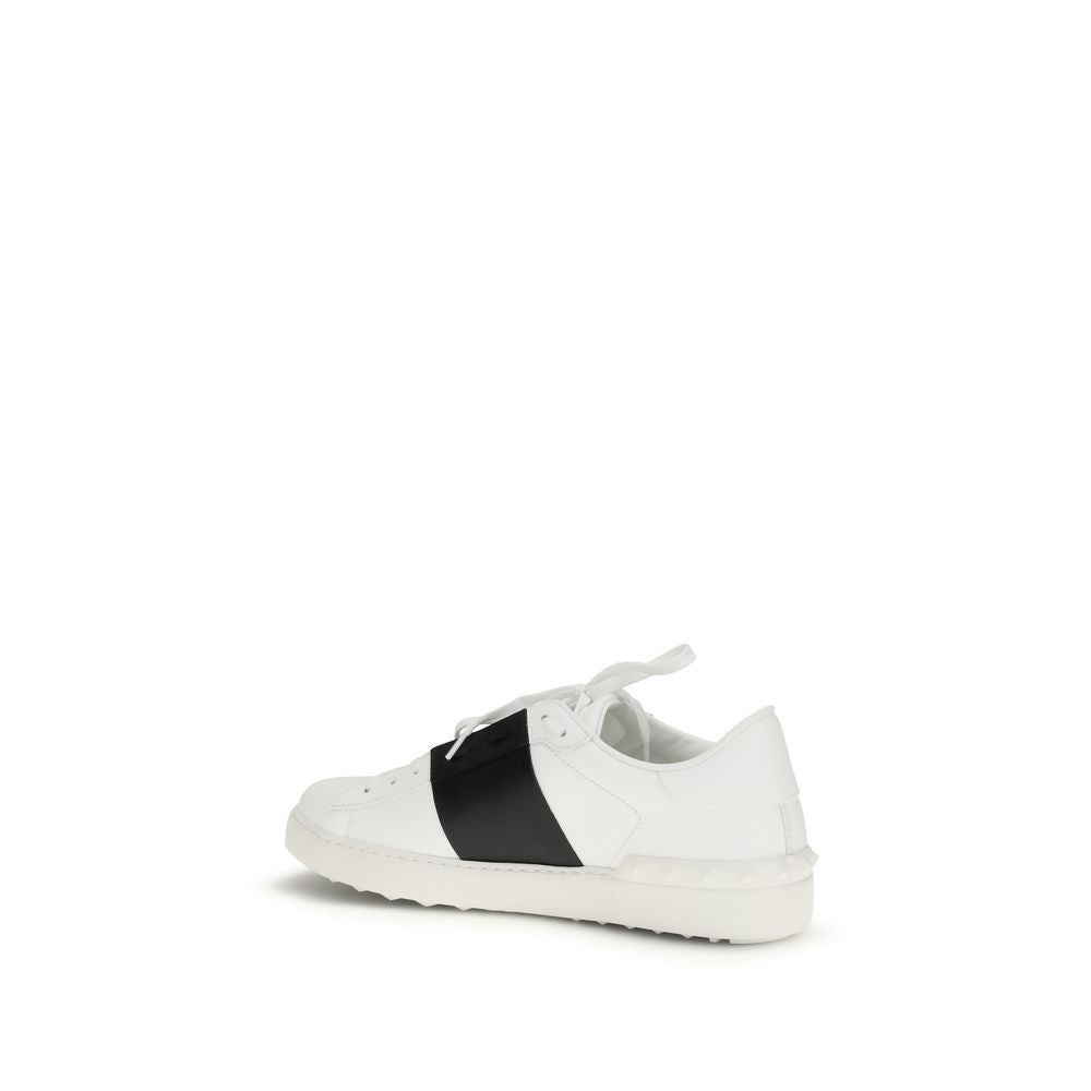 White Calf Leather Bos Taurus Low Top Sneakers