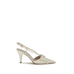 Beige Lamb Ovis Aries Aries High Heel Pumps