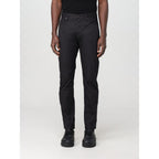 Black Cotton Casual Pants