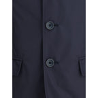 Blue Polyester Jacket