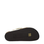 Beige Leather Slippers