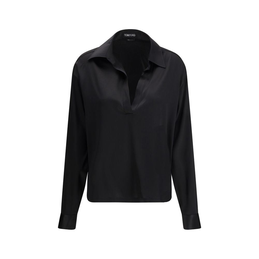 Black Silk Dress Shirt
