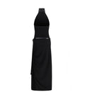 Black Polyester Casual Dress