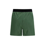 Bicolor Silk Bermuda Shorts