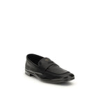 Black Goatskin Slip-On Loafers