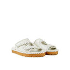 White Lamb Leather Sandals
