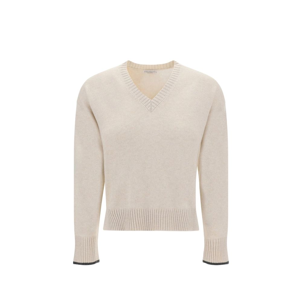 Beige Cashmere Sweater