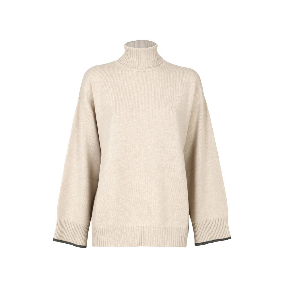 Beige Cashmere Sweater