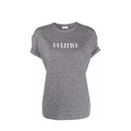 Gray Elastane T-Shirt