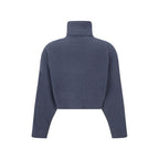 Blue Cashmere Turtleneck