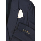 Blue Virgin Wool Coat