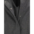 Gray Wool Casual Dress