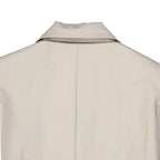 Beige Elastane Coat