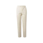 White Wool Flared Pants