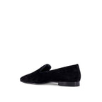 Black Calfskin Slip-On Loafers
