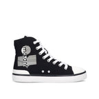 Black Canvas High Top Sneakers