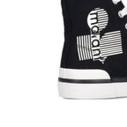 Black Canvas High Top Sneakers
