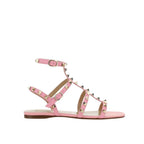 Multicolor Calfskin Flat Sandals