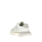 White Fabric Athletic Sneakers