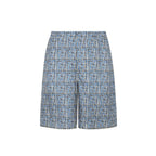 Blue Silk Knee Length