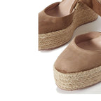 Beige Calfskin Espadrilles