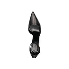 Black Calfskin High Heel Pumps