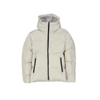 White Polyamide Full-Length Jacket