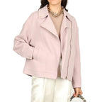 Multicolor Polyamide Biker Jacket