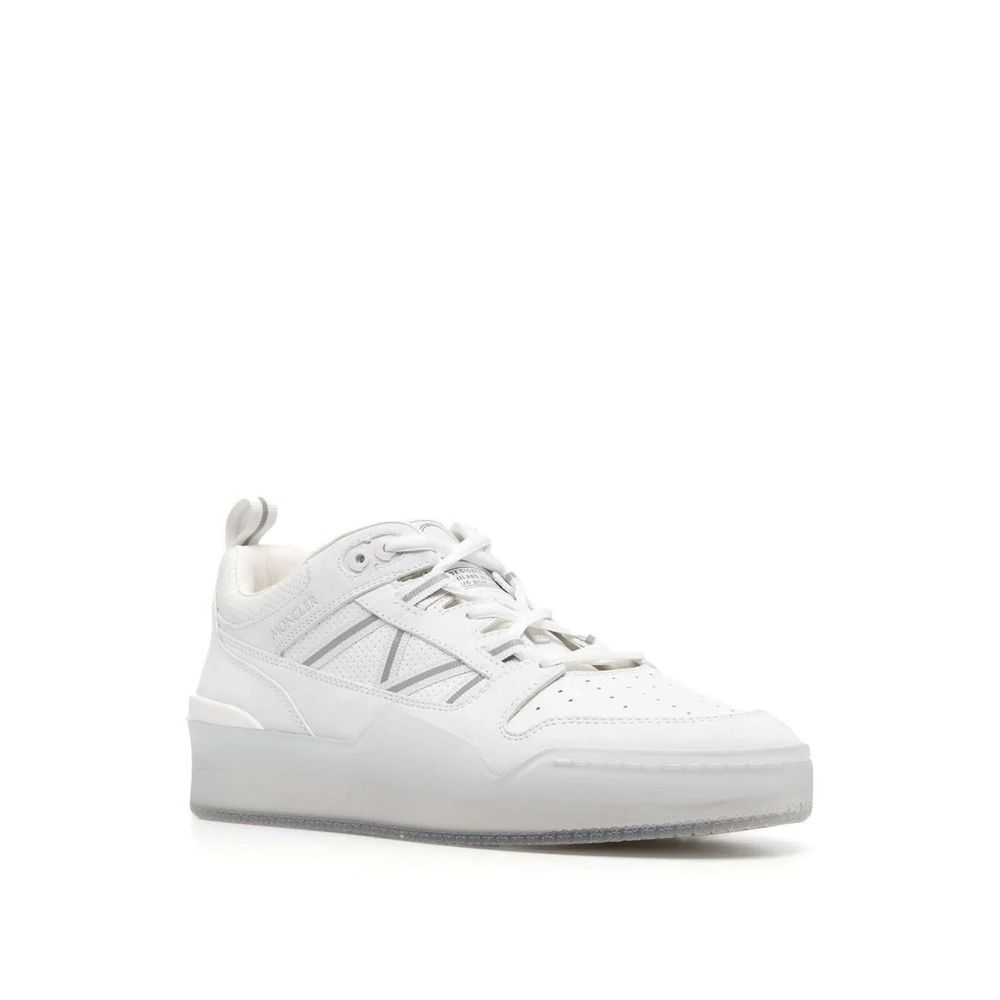 White Calfskin Athletic Sneakers