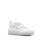 White Calfskin Athletic Sneakers