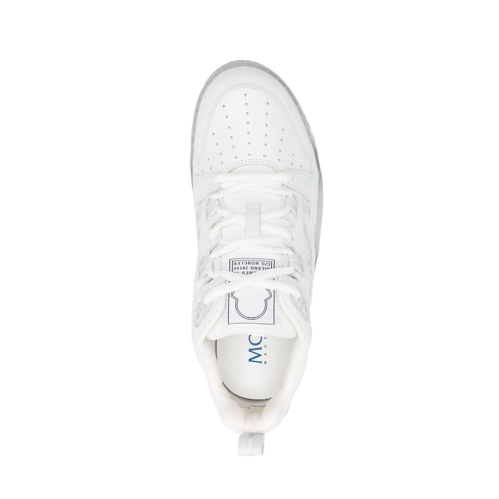 White Calfskin Athletic Sneakers