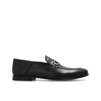 Black Calfskin Slip-On Loafers