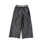 Black Viscose Casual Pants
