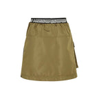 Bicolor Polyester Mini Skirt