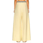 Bicolor Wool Casual Pants