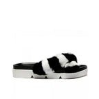 Black Fur Slippers