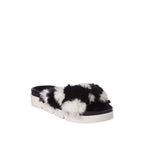 Black Fur Slippers